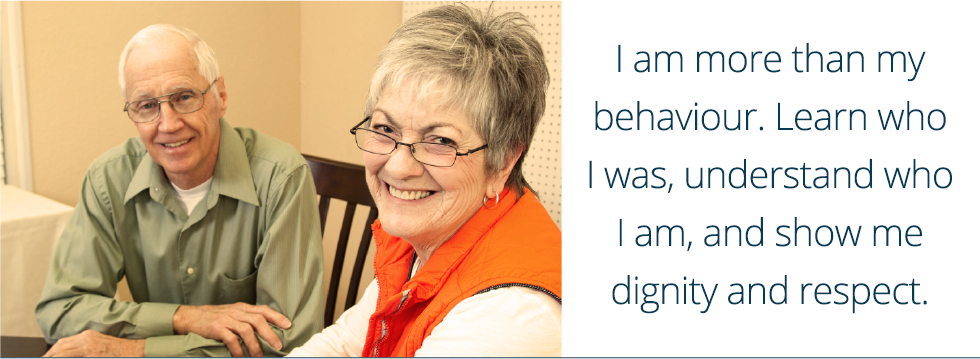 I am more than my behaviour.  Learn who I was, understand who I am, and show me dignity and respect.